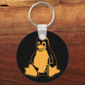 Porte-clés Tux Penguin - (Linux, Open Source, Copyleft, FSF) (Recto)