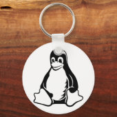 Porte-clés Tux Penguin - (Linux, Open Source, Copyleft, FSF) (Recto)