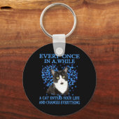 Porte-clés Tuxedo Chat De Temps En Temps Un Chat Entre Dans V (Recto)