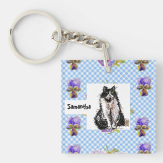 Porte-clés Tuxedo Chat Love You Black and White Cats Girls