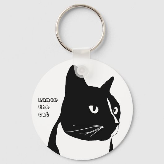 Porte-clés tuxedo chat porte - clé (Recto)