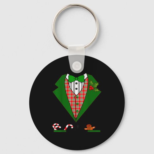 Porte-clés Tuxedo T Shirt For Men & Boys Christmas Red &a (Recto)