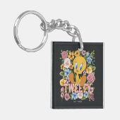 Porte-clés TWEETY™ Broderie Florale Graphique (Devant gauche)