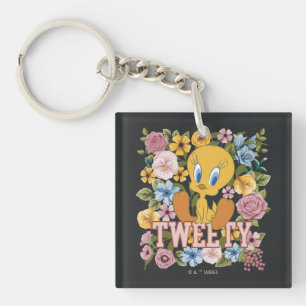 Porte-clés TWEETY™ Broderie Florale Graphique