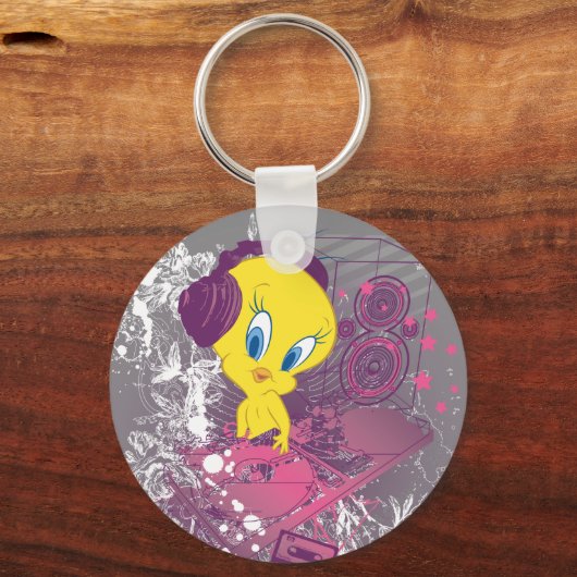 Porte-clés Tweety Djing (Recto)