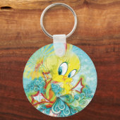 Porte-clés Tweety en vague bleue (Recto)