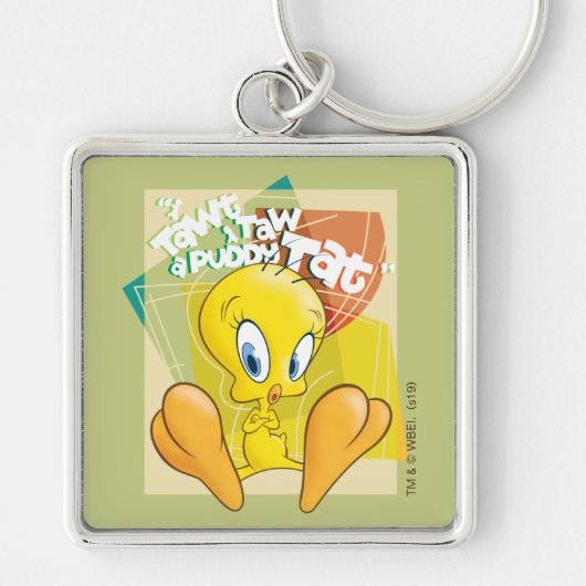 Porte-clés TWEETY™ "I Tawt I Taw A Puddy Tat" (Devant)