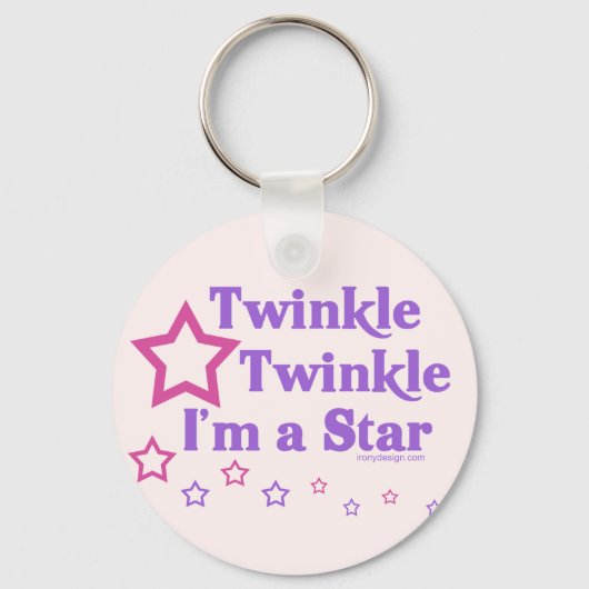Porte-clés Twinkle Twinkle I'm a Star (Recto)