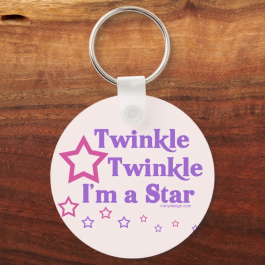 Porte-clés Twinkle Twinkle I'm a Star (Verso)