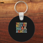 Porte-clés Twinning With My Work Bestie Spirit Week Best Frie (Recto)