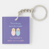 Porte-clés Twins = Deux fois le Joy Cute Poem (Dos)