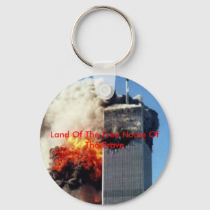 Porte-clés twintower, terre de la maison libre du courageux