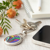 Porte-clés Twirl coloré Abstrait / Pinched / (Côté )