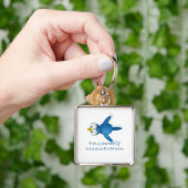 Porte-clés Twitter Suivez-moi @ Votre Nom D'Utilisateur (main)