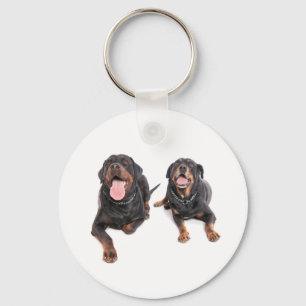 Porte-clés two rotweiler