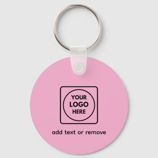 Porte-clés Two Sided Logo QR Code Blush Pink Keychains (Recto)