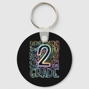 Porte-clés Tye Tie 2e année Équipe de typographie Deuxième an