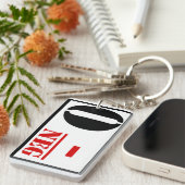 Porte-clés Type de sang O Négatif (Devant droit)