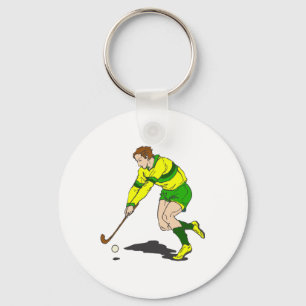 Porte-clés Type d'hockey de champ