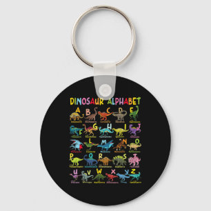Porte-clés Types De Dinosaures Alphabet A-z Abc Dino Identiqu