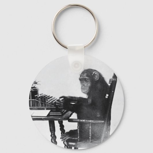 Porte-clés Typing Monkey (Recto)