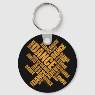 Porte-clés Typographic Dance (Rust)