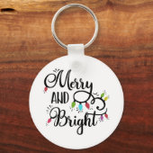 Porte-clés Typographie amusante Noël (Recto)