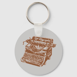 Porte-clés Typographie Brown Vintage