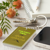 Porte-clés Typographie de devis Randonnée inspirante (Devant droit)