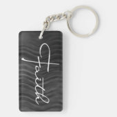 Porte-clés Typographie de la foi Christian Black and White Mo (Dos)