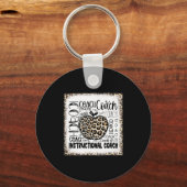 Porte-clés Typographie de l'entraîneur instructeur Leopard bl (Recto)