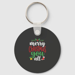 Porte-clés Typographie de vacances joyeux Noël à tous