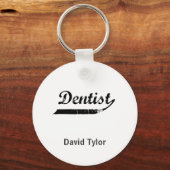 Porte-clés Typographie dentiste (Recto)