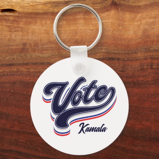 Porte-clés Typographie des votes - Élections (Verso)