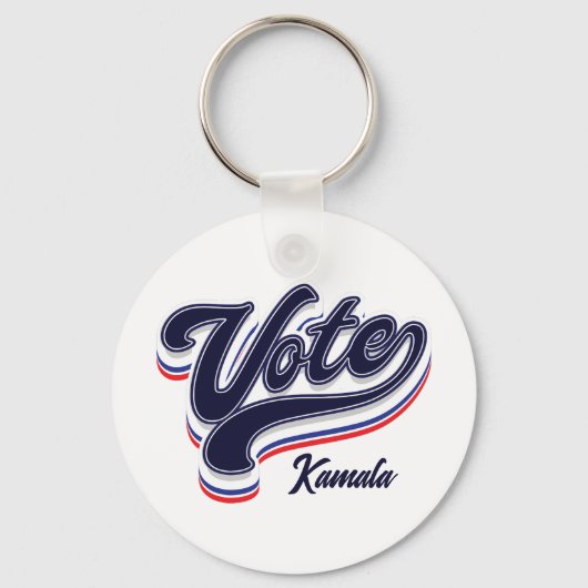 Porte-clés Typographie des votes - Élections (Verso)