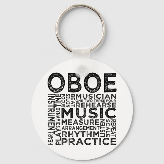 Porte-clés Typographie d'Oboe (Recto)