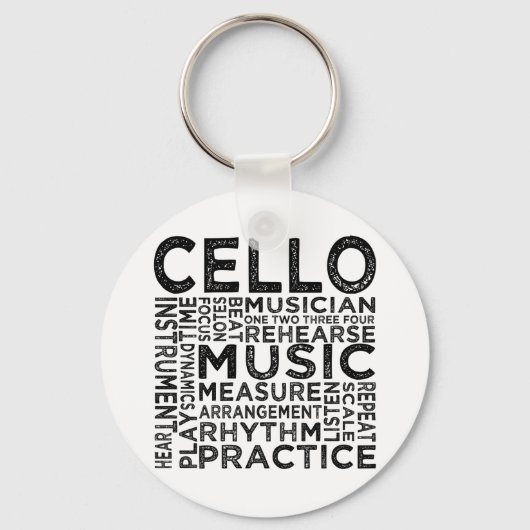 Porte-clés Typographie du Cello (Recto)