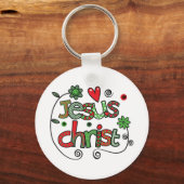 Porte-clés Typographie festive de Jésus-Christ (Recto)
