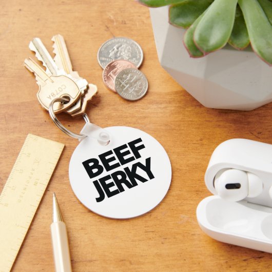 Porte-clés Typographie Gras de Beef Jerky (Bureau)