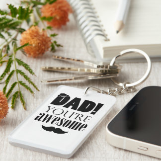 Porte-clés Typographie minimaliste pour la fête des pères !