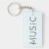 Porte-clés Typographie Musicale (Devant)