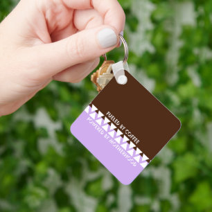 Porte-clés Typographie par bandes féminine   Citation de mama