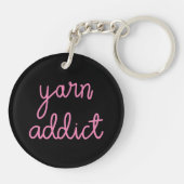 Porte-clés Typographie Yarn Addict (Dos)