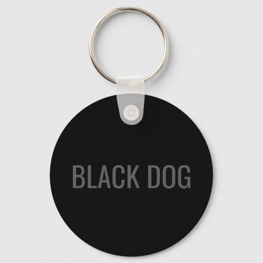Porte-clés typographique Black Dog (Recto)