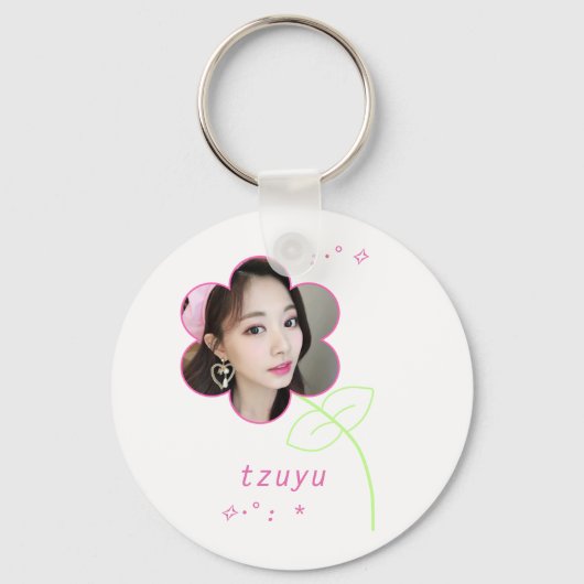 Porte-clés Tzuyu Kpop Deux fois mignon Ado esthétique (Recto)