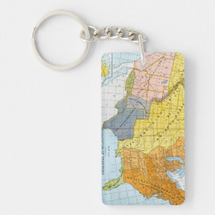 PORTE-CLÉS U.S. CARTE, 1776-1884