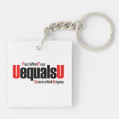 Porte-clés U = U - VIH indétectable - Science pas Stigmatisme (Dos)