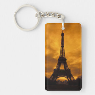 Porte-clés UE, France, Paris. Tour Eiffel.