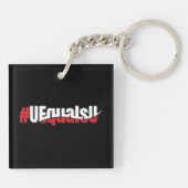 Porte-clés UEqualsU VIH Indétectable Art non transmettable (Dos)