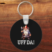 Porte-clés Uff Da Norwegian Quote Scandinavian Viking Gnome (Recto)